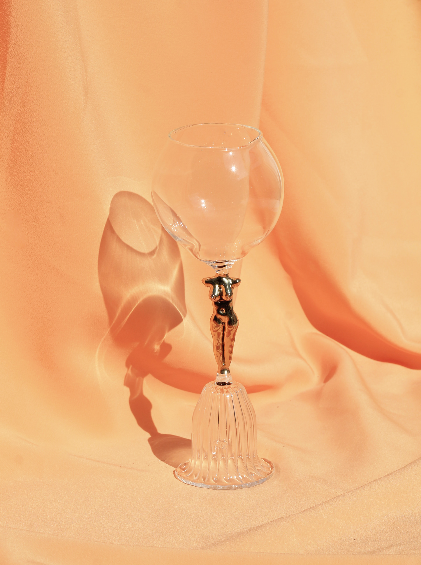WOMAN'S BODY GLASS GOBLET