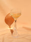 TWISTED BLOWN GLASS GOBLET