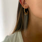 Glass Fringe Earrings